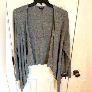 Torrid Gray Waterfall Cardigan - 2